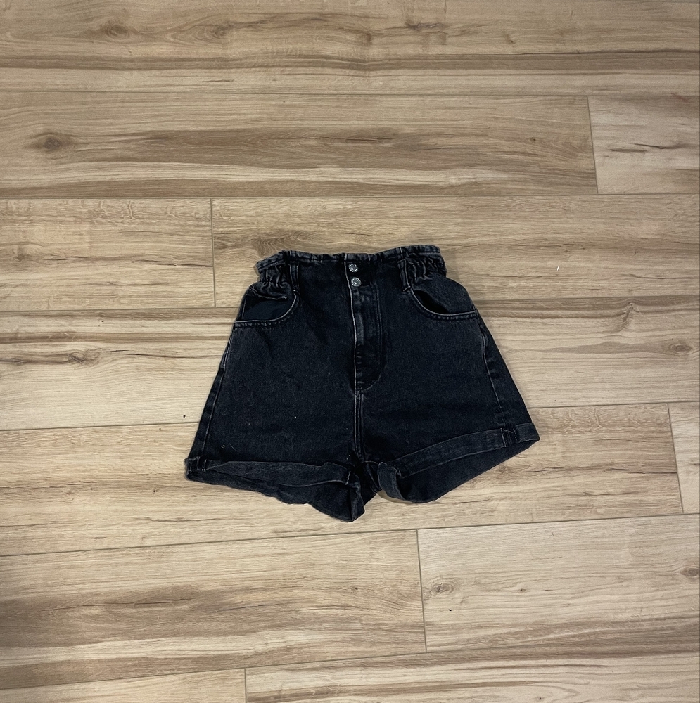 MNG Denim Women's Black Denim Shorts
